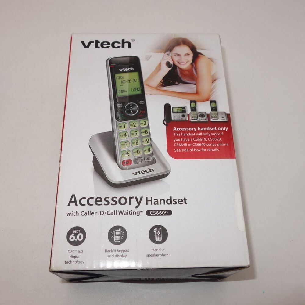 NEW VTech CS6609 Single Line Phone For CS6619 CS6629 CS6648 CS6649 Black READ